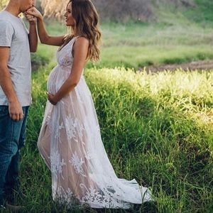 White Lace Dress Size Small